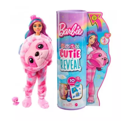 Barbie Cutie Reveal Lalka Leniwiec Seria 2 Kraina Fantazji HJL59 Mattel