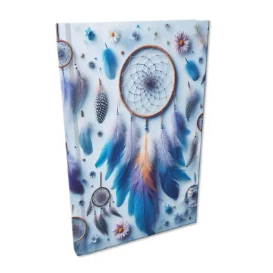 EV-Corp Notes A5 Soft Touch �apacze Blue kratka