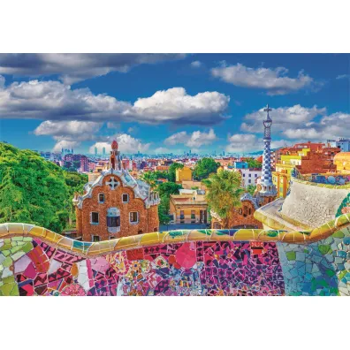 Puzzle 1000 el. Park Guell, Barcelona Clementoni