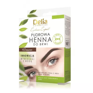 Delia Eyebrow Expert pudrowa henna do brwi 4.0 Br�z 4 g