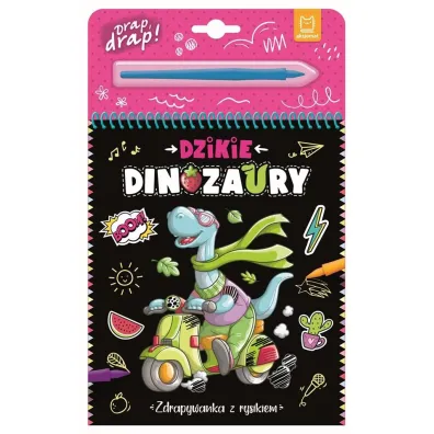 Dzikie dinozaury. Zdrapywanka z rysikiem - Agata Kaczy�ska