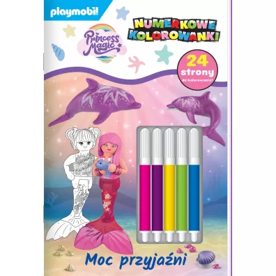 Playmobil Princess Magic. Numerkowe kolorowanki. Moc przyjani