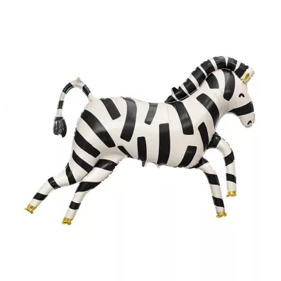 PartyDeco Balon foliowy Zebra 115x85cm