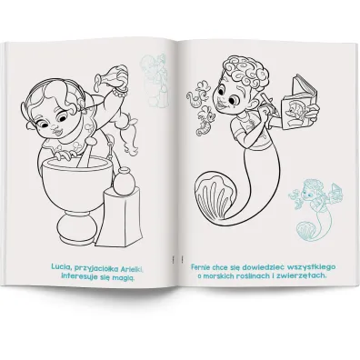 Disney. Ariel. Kolorowanka z naklejkami