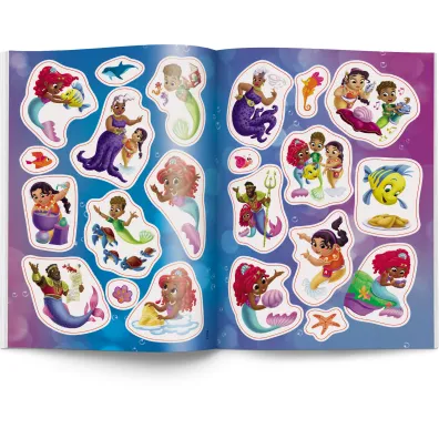 Disney. Ariel. Kolorowanka z naklejkami