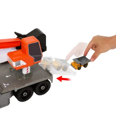 Matchbox. Ci�ar�wka Koparka Du�y pojazd z funkcj� HPD64 Mattel