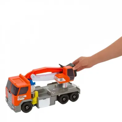 Matchbox. Ci�ar�wka Koparka Du�y pojazd z funkcj� HPD64 Mattel