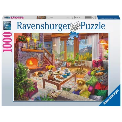 Puzzle 1000 Przytulny pokj Ravensburger