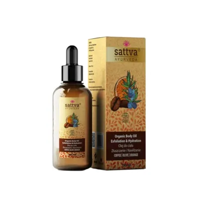 Sattva Olejek do cia�a kawa i pomara�cza z�uszczanie i nawil�anie eco 100 ml