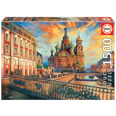 Puzzle 1500 el. Sankt Petersburg, Rosja Educa