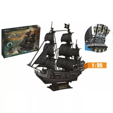 Puzzle 3D 308 el. Okrt piracki Zemsta Krlowej Anny XL Cubic Fun