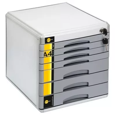 Szafka na dokumenty 7 szufl. metalowa YELLOW ONE
