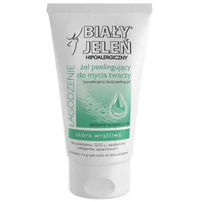 Bia�y Jele� Hipoalergiczny �el peelinguj�cy do mycia twarzy 150 ml
