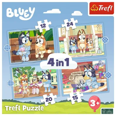 Puzzle 4w1 - Bluey i jego �wiat (12+15+20+24 el.) Trefl