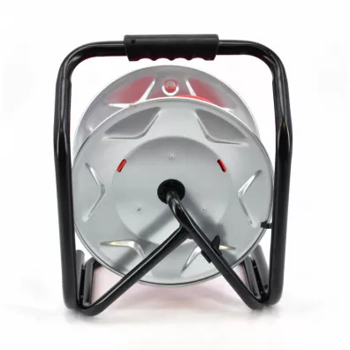 Awtools Przeduacz bben metalowy czerwony heavy duty 30m 3x2,5 mm 16a / 3680w / ip44