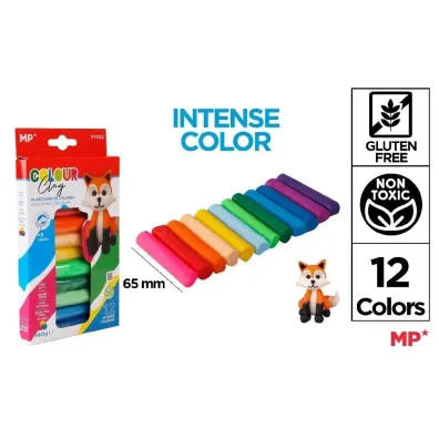 Mp Main Paper Plastelina 12 kolor�w