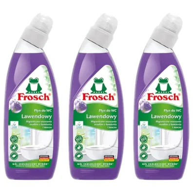 Frosch P�yn do czyszczenia wc lawendowy Zestaw 3 x 750 ml