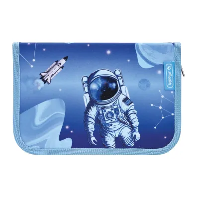 Herlitz Pi�rnik rozk�adany 2 klapki z wyposa�eniem Cosmic Explorer