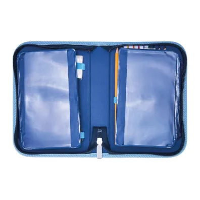 Herlitz Pi�rnik rozk�adany 2 klapki z wyposa�eniem Cosmic Explorer