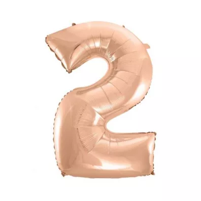 Godan Balon foliowy B&C "Cyfra 2" r�owo-z�ota HS-C45RZ2 92cm