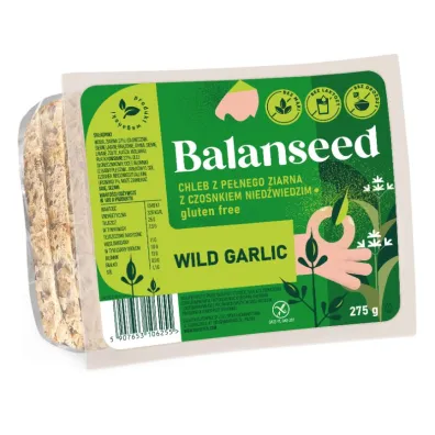 Balviten Chleb z pe�nego ziarna z czosnkiem nied�wiedzim krojony bezglutenowy 275 g
