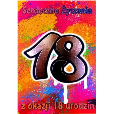 Trend Kartka okoliczno�ciowa Urodziny 18 TS40