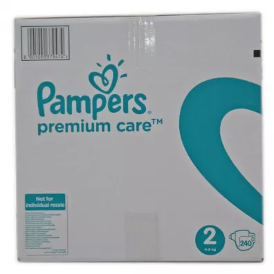 Pampers Pieluszki Mini 2 Premium Care (4-8 kg) Monthly Box 240 szt.