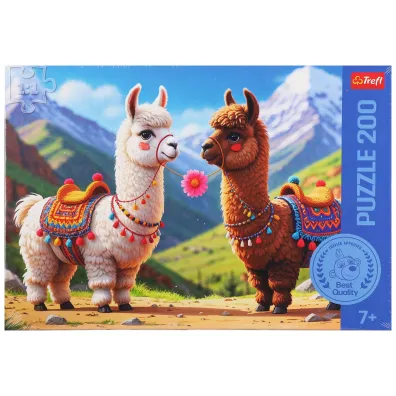 Puzzle 200 el. Kolorowe lamy Trefl