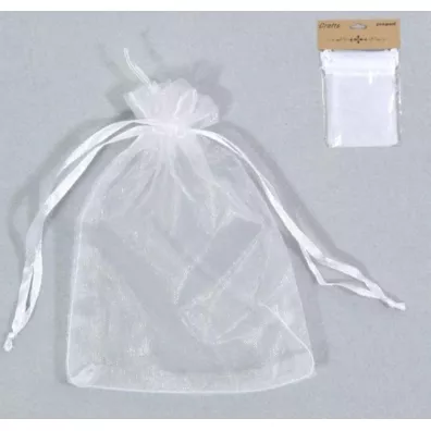 Woreczki organzowe biae 10x15cm