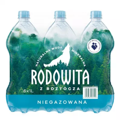 Rodowita z Roztocza Woda mineralna niegazowana Zgrzewka 6 x 1000 ml