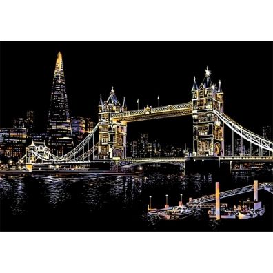 Yuelu Tower Bridge. Magiczna zdrapka - wydrapywanka 40.0 x 28.5 cm
