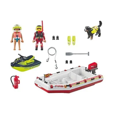 Playmobil Action Heroes ��dz stra�y po�arnej ze skuterem wodnym 71464