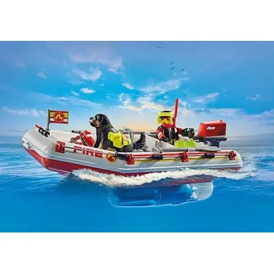 Playmobil Action Heroes ��dz stra�y po�arnej ze skuterem wodnym 71464