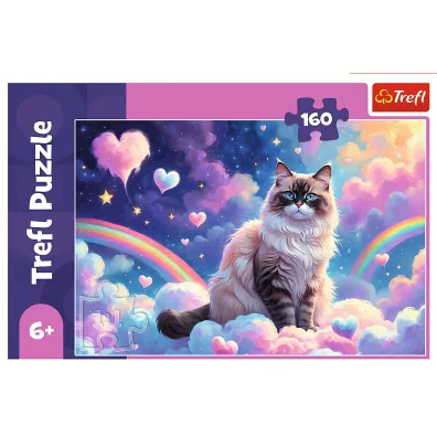 Puzzle 160 el. Domowy kotek Trefl