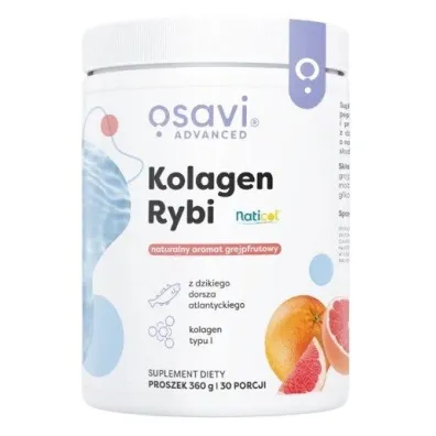 Osavi Kolagen rybi z dzikiego dorsza, cytryna Suplement diety 360 g
