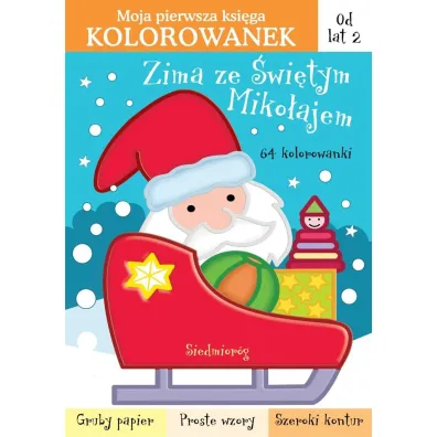 Zima ze �wi�tym Miko�ajem. 64 kolorowanki - Stefan  Micha�owski
