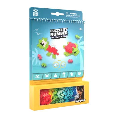 Puzzle By Number 125 el. Activity Pad Morski Plus-Plus