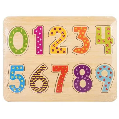 Puzzle Uk�adanka drewno - cyfry Daffi