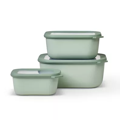 Mepal Zestaw misek Cirqula prostoktna Nordic Jade 106271094700 750 ml + 1.5 l + 3 l