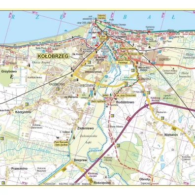 Mapa Wybrze�e Ba�tyku 1:50 000