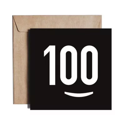 Pieskot Karnet kwadratowy 100% Birthday KZ14
