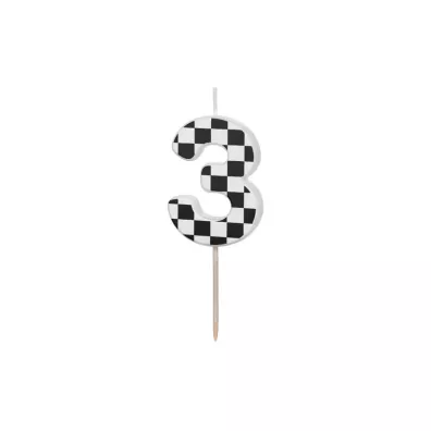 PartyDeco �wieczka urodzinowa 3 5.5cm