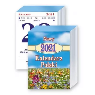 Kalendarz Nowy Polski 2021 Zdzierak