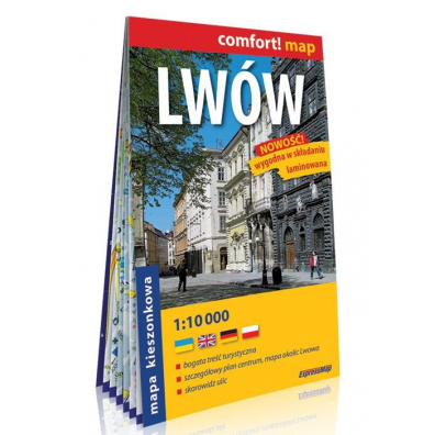 Comfort! map Lwów 1:10 000 plan miasta mini