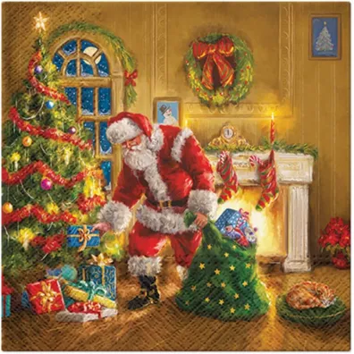 Paw Serwetka BN Lunch Decor Santa is Here 33x33 20szt./op.