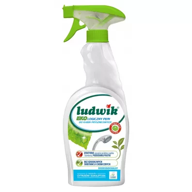 Ludwik P�yn do mycia kabin prysznicowych i innych powierzchni w �azience Ecolabel Cytrusy i eukaliptus 750 ml
