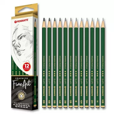 Penmate Zestaw o��wk�w Fine Art 4H-8B 12 szt.