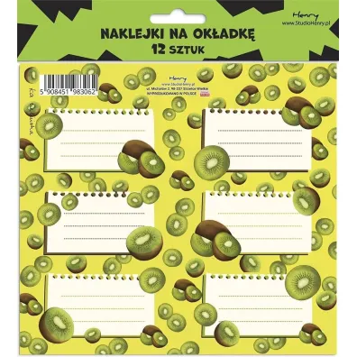 Henry Naklejki na ok�adk� - Kiwi 12 szt.