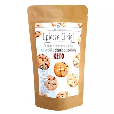Pi Przemian Mieszanka do wypieku ciastek keto z czekolad bez dodatku cukrw bezglutenowa 365 g