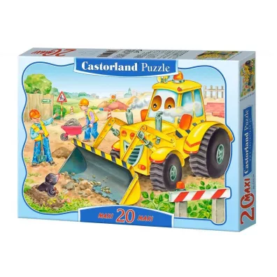 Puzzle 20 el. Spychacz w akcji Castorland